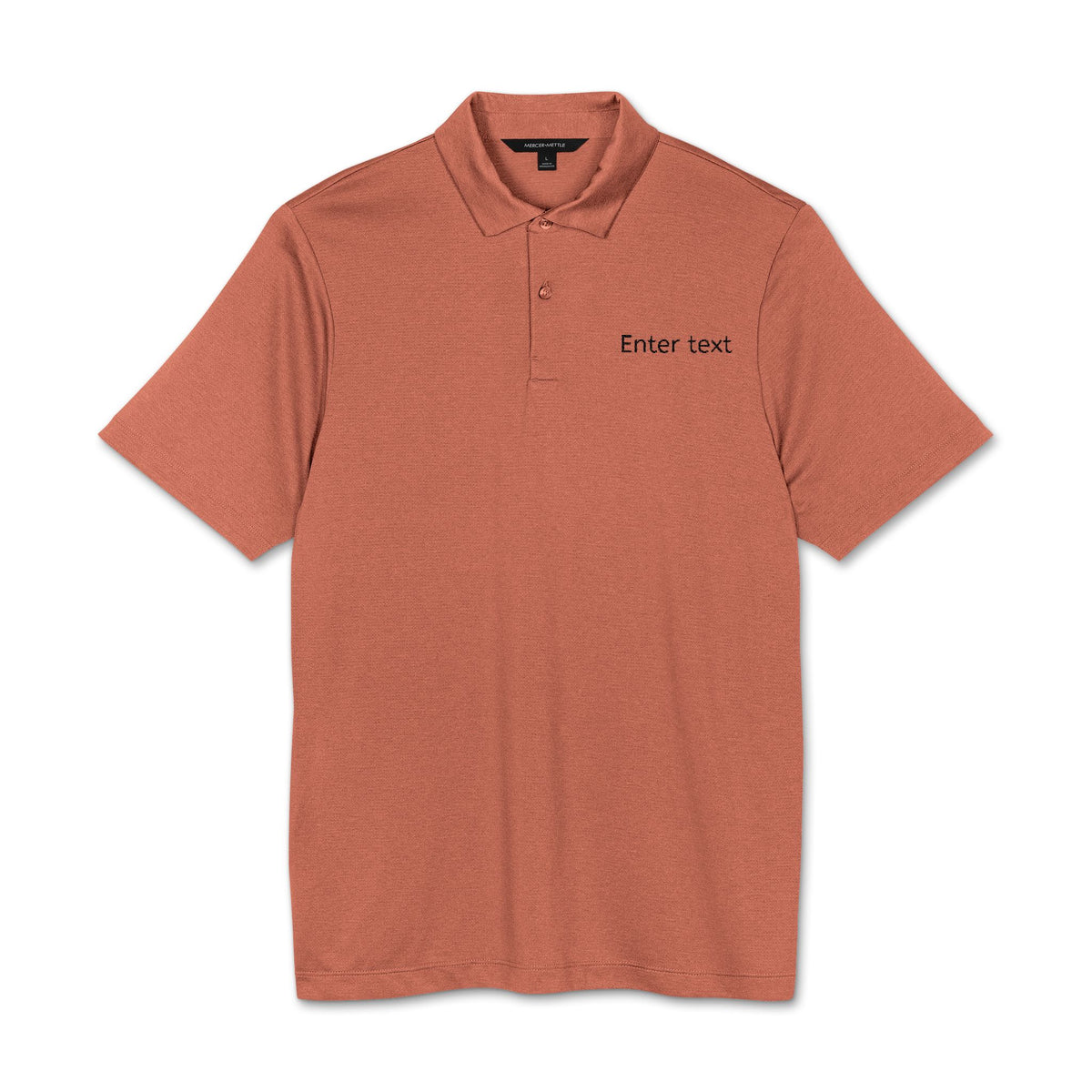 Men’s Polo Shirt – “Future Is…” Minimalist Embroidered Design